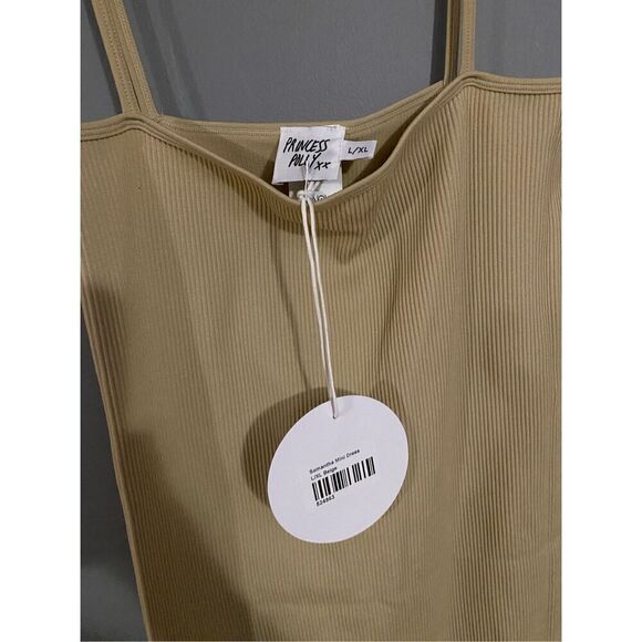 Princess Polly Samantha Mini Dress Beige Size L/XL - Picture 8 of 10
